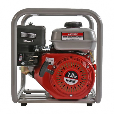 Motopompa 2" Technik MPT25-50, motor euro V, benzina, putere 7.0 CP, debit 38000 l/h, inaltime refulare 28 m [3]