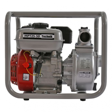 Motopompa 2" Technik MPT25-50, motor euro V, benzina, putere 7.0 CP, debit 38000 l/h, inaltime refulare 28 m [1]