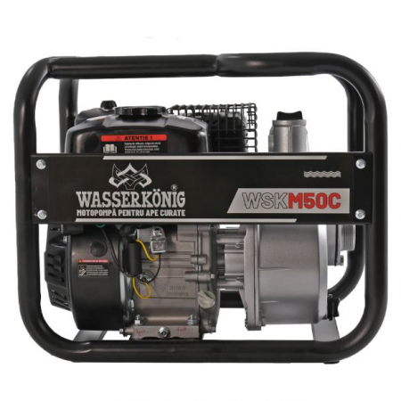 Motopompa 2" Wasserkonig WSKM50C, maxim 30 m³/ora , inaltime refulare max 28 m, motor euro V, benzina, putere 7 CP [1]
