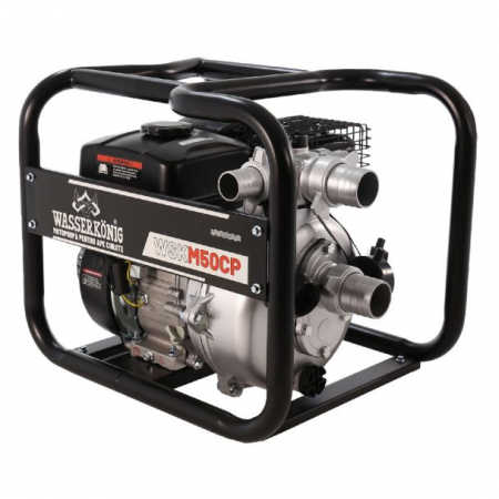 GRADINA - Motopompa 2" Wasserkonig WSKM50CP, maxim 25 m³/ora , inaltime refulare max 50 m, motor euro V, benzina, putere 7 CP