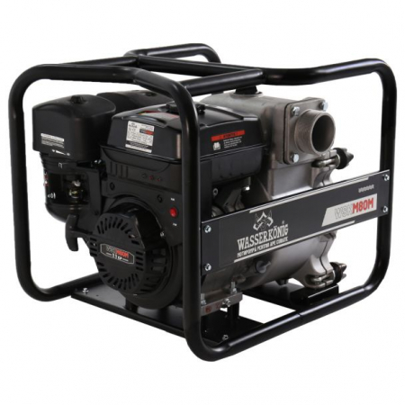 Motopompa 3" pentru apa cu namol Wasserkonig WSKM80M, maxim 55 m³/ora , inaltime refulare max 20 m, motor euro V, benzina, putere 7 CP [3]