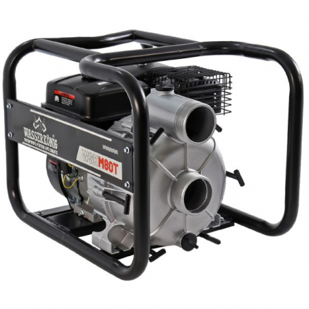 Motopompa 3" pentru apa murdara Wasserkonig WSKM80T, maxim 55 m³/ora , inaltime refulare max 30 m, motor euro V, benzina, putere 7 CP [2]