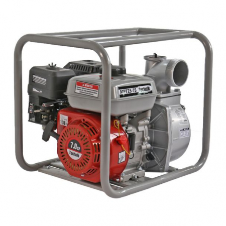 Motopompa 3" Technik MPT25-75, motor euro V, benzina, putere 7.0 CP, debit 60000 l/h, inaltime refulare 28 m [2]