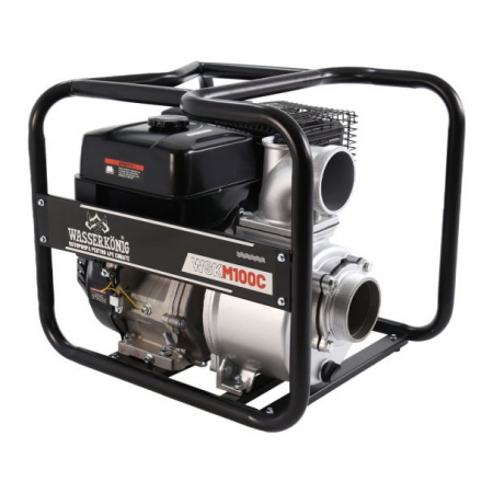 GRADINA - Motopompa 4" Wasserkonig WSKM100C, maxim 80 m³/ora , inaltime refulare max 25 m, motor euro V, benzina, putere 11 CP