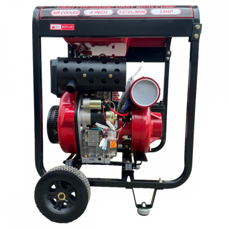 Motopompa Diesel Visoli TDH100CLE 4 Toli, 13CP, debit 82m3/h, Pornire Electrica - 60M Verticala [1]