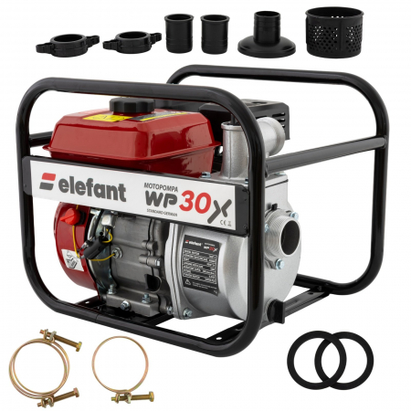 Motopompe - Motopompa Elefant WP30X, 6.5 CP, 2 Toli, 30 m cubi/H, motor 4 Timpi benzina, max 28 metri
