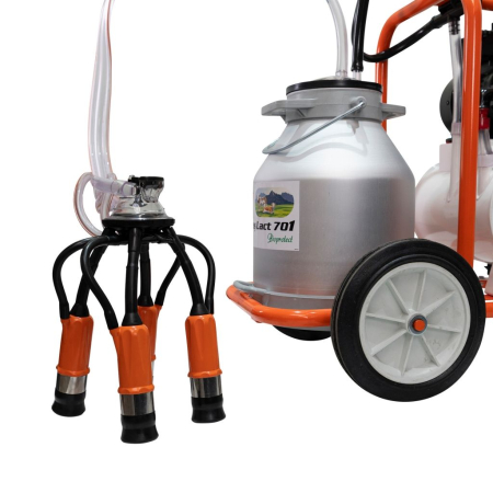 Mulgătoare Făgăraș Lact 701, motor 550 W, bidon aluminiu 30 L, pompă vacuum 200 L/min, tanc vacuum 18 L, 1 post de mulgere, 220V [4]