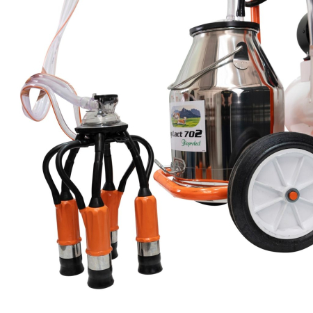 Mulgătoare Făgăraș Lact 702, motor 550 W, bidon inox 30 L, pompă vacuum 200 L/min, tanc vacuum 18 L, 1 post de mulgere, 220V [5]