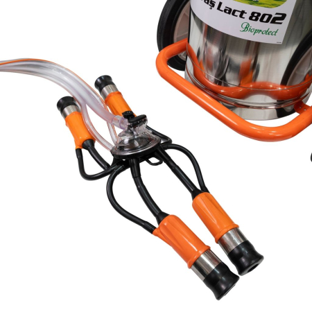 Mulgătoare Făgăraș Lact 802, motor 550 W, 2 posturi de mulgere, bidon inox 40 L, pompă vacuum 200 L/min, tanc vacuum 18 L, 220V [5]