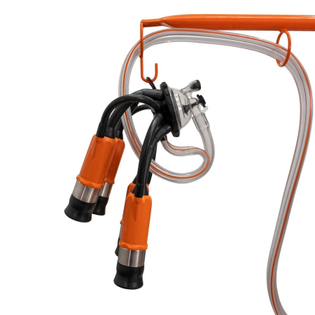Mulgătoare Făgăraș Lact 901, motor 550 W, 2 posturi de mulgere, 2 bidoane aluminiu 30 L, pompă vacuum 200 L/min, tanc vacuum 18 L, 220V [5]