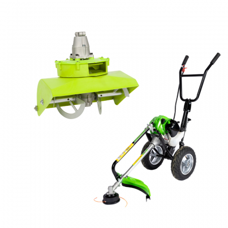 GRADINA - Multifunctionala - Motocositoare +  freza de zapada, 4 CP, 2T, 3 accesorii, Micul Fermier