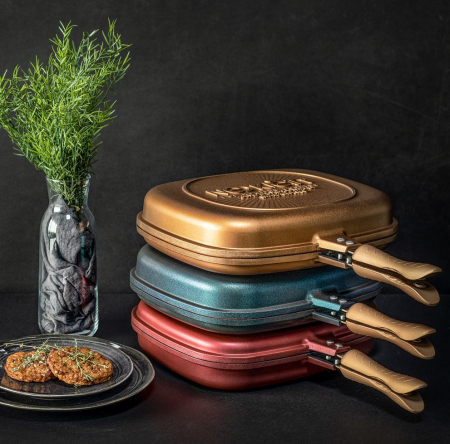 Neoklein Dublu Grill 36cm, culoare CHERRY [4]