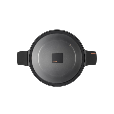Neoklein Oala pe inductie cu capac de sticla, 24 cm, culoare Black [4]
