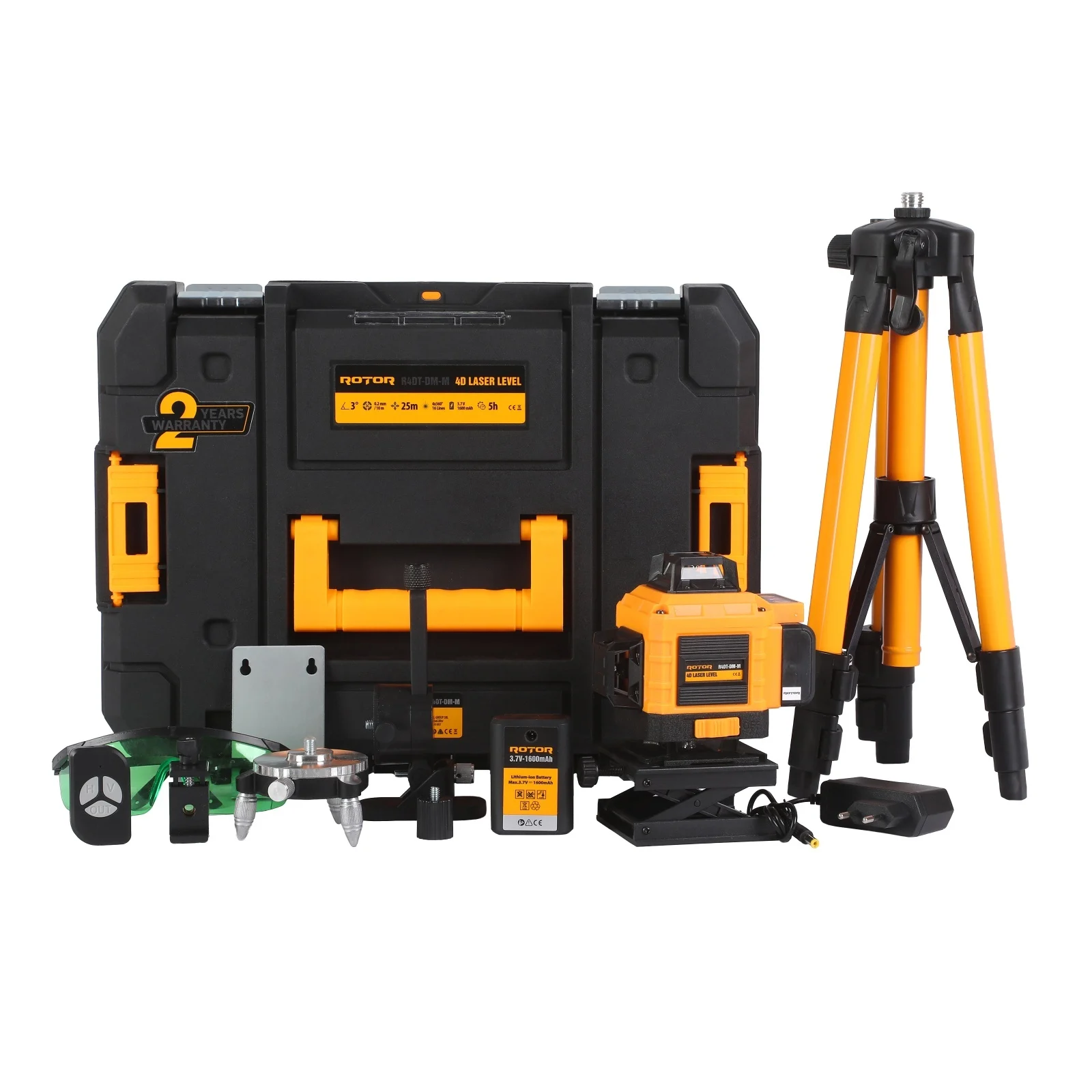 Nivela de masurat - Nivela laser 4D ROTOR R4DT-DM-M, laser verde, 16 linii, proiectie 4 x 360°
