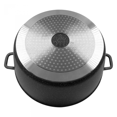 Oala cu Capac Samus TOL40-OC Toledo Line, 18.5L, 40 cm, Aluminiu Turnat, Invelis Marmura Antiaderent, Compatibila Inductie [3]