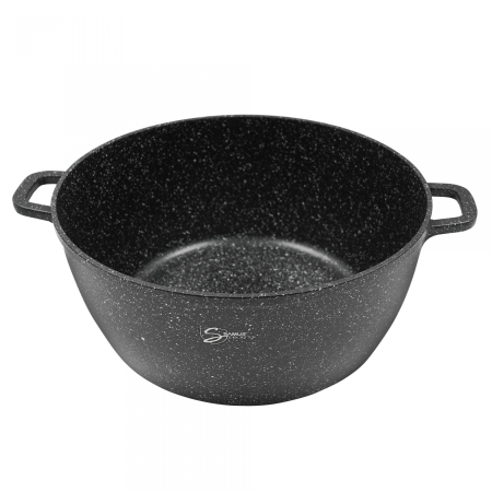 Oala cu Capac Samus TOL40-OC Toledo Line, 18.5L, 40 cm, Aluminiu Turnat, Invelis Marmura Antiaderent, Compatibila Inductie [1]
