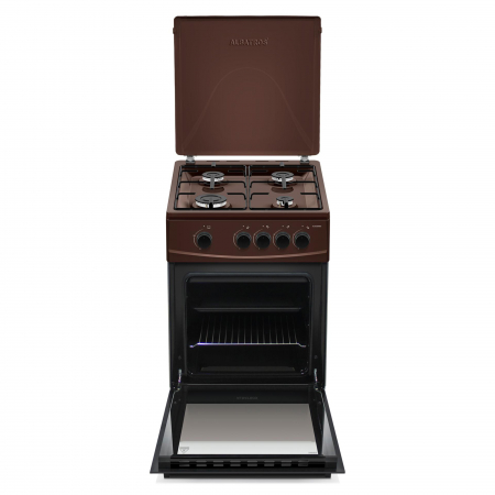 Pachet Aragaz Albatros AL452MBS Maro cu Butelie GPL 26L și Regulator Gaz – 4 Arzătoare pe Gaz, Cuptor pe Gaz, Siguranță Plită + Cuptor, Geam Dublu la Cuptor, Tava și Grătar Cuptor [1]