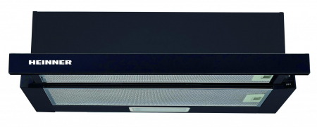 Pachet - Aragaz Heinner HFSC-SME50BK, Gaz, Dispozitiv siguranta plita si cuptor, 50 cm, Negru + Hota incorporabila telescopica Heinner, absorbtie 325 mc/h, 1 motor, 60 cm [1]