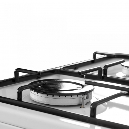 Pachet - Aragaz Samus SM450APBS, 4 arzătoare, cuptor pe gaz 49L, aprindere electrică, lumină cuptor, 50x50 cm, alb + Hota clasica Samus SM92A Eco+, 2 motoare, 94 W, tehnologie Eco+, filtru metalic tri [4]