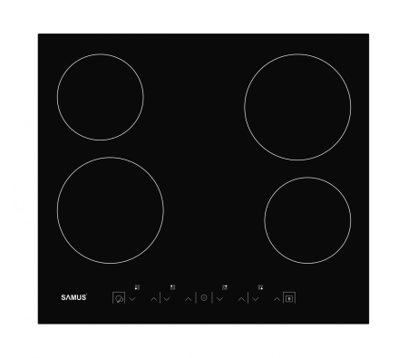 Pachet Bucătărie Samus: Cuptor Incorporabil SC621G4 81L, 4 Funcții, Ventilator, Indicator Gatire + Plita Vitroceramica PSVE-64BG3, 4 Arzătoare, Touch Control, Timer Digital, Blocare Copii, Negru [4]