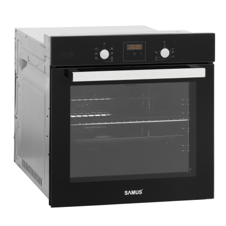 Pachet Bucătărie Samus: Cuptor Incorporabil SC639CEGV 62L, 6 Funcții, Grill Electric, Curățare Catalitică, Timer Digital + Plita Incorporabila PSG-64SG2 4 Arzătoare Gaz, WOK, Gratare Fonta, Sticla Nea [4]