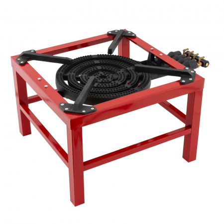 Pachet - Ceaun tuci aluminiu alimentar cu capac, capacitate 24 litri + Arzator/Pirostrie cu 4 inele, R04, gaz, propan-butan + Butelie GPL 26L [4]