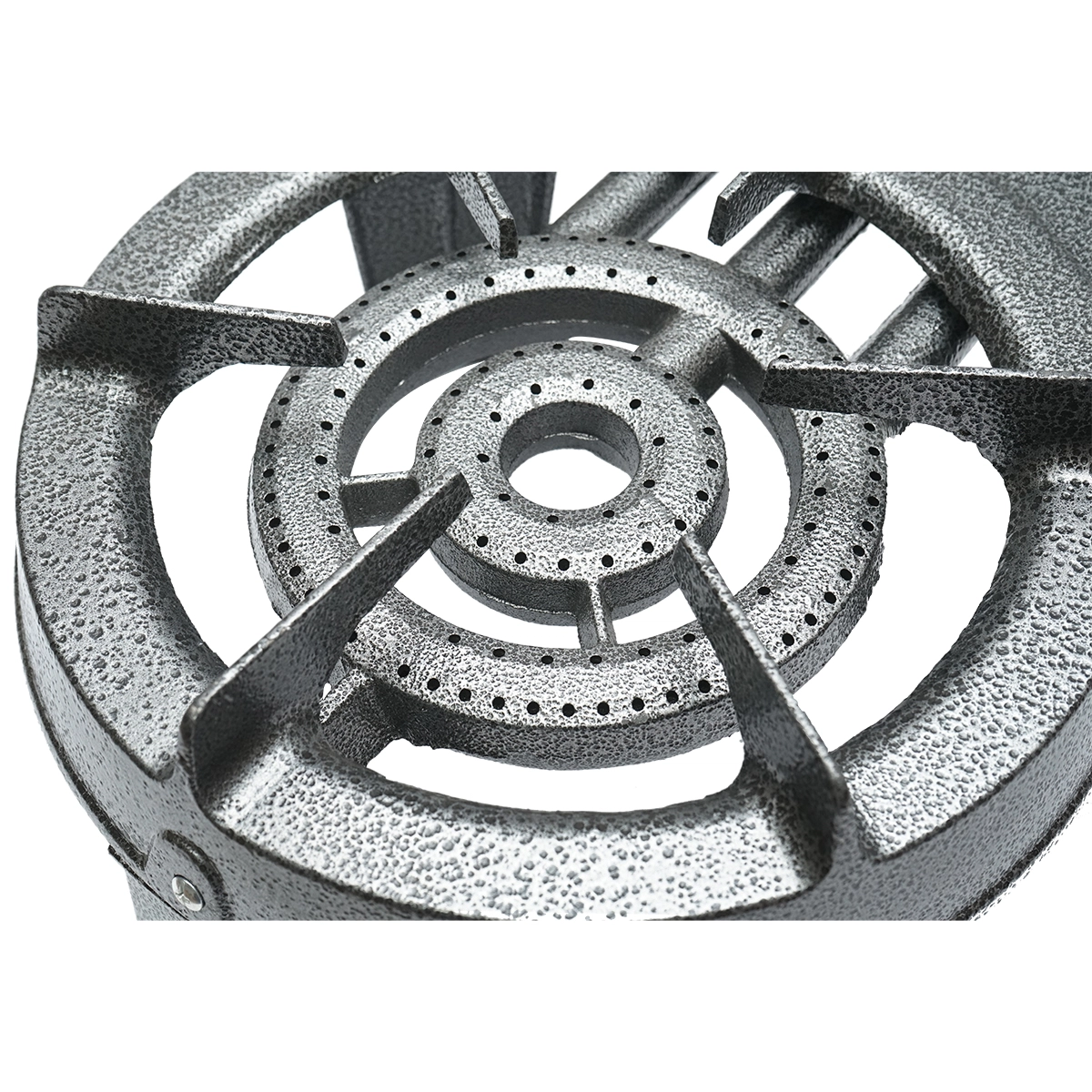 Pachet - Ceaun tuci aluminiu alimentar cu capac, capacitate 24 litri + Pirostrie / arzător gaz, 2 arzătoare, cadru din fontă, 9 kW [5]