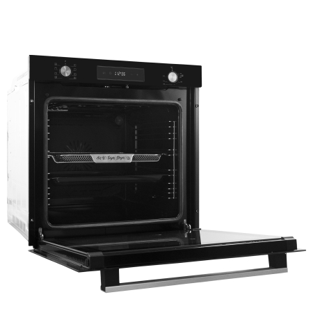 Pachet Cuptor incorporabil Samus SCE828GCF3D + Plită gaz Samus PSG-64SB, 80L, 8 funcții, Convecție 3D, Grill, 4 arzătoare, Aprindere electrică, Negru [6]