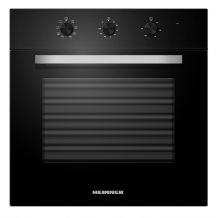 Pachet electrocasnice HEINNER - Cuptor electric HBO-M659GC-GBK Wok, 65 l, 9 functii, Ventilatie, Timer, Negru + Plită pe gaz HBH-M495IWFIX, Wok, Aprindere electrica, 60 cm, Inox [1]