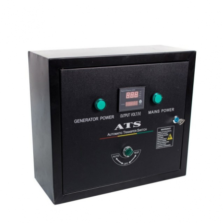 Pachet - Generator de curent monofazat cu motor diesel insonorizat Hyundai DHY-8600SE, putere maxima 6.5 kVA, putere motor 12 CP + Automatizare ATS12-P [1]
