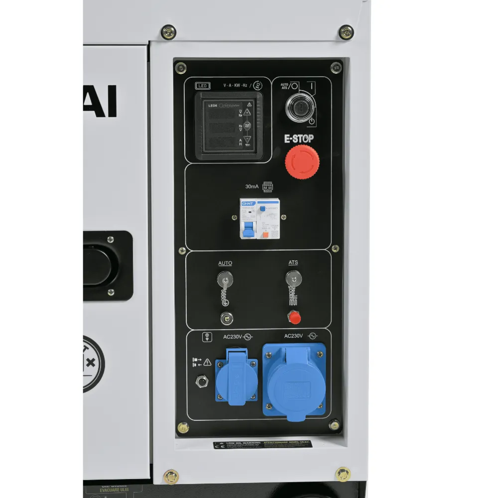 Pachet - Generator de curent monofazat cu motor diesel insonorizat Hyundai DHY-8600SE, putere maxima 6.5 kVA, putere motor 12 CP + Automatizare ATS12-P [6]