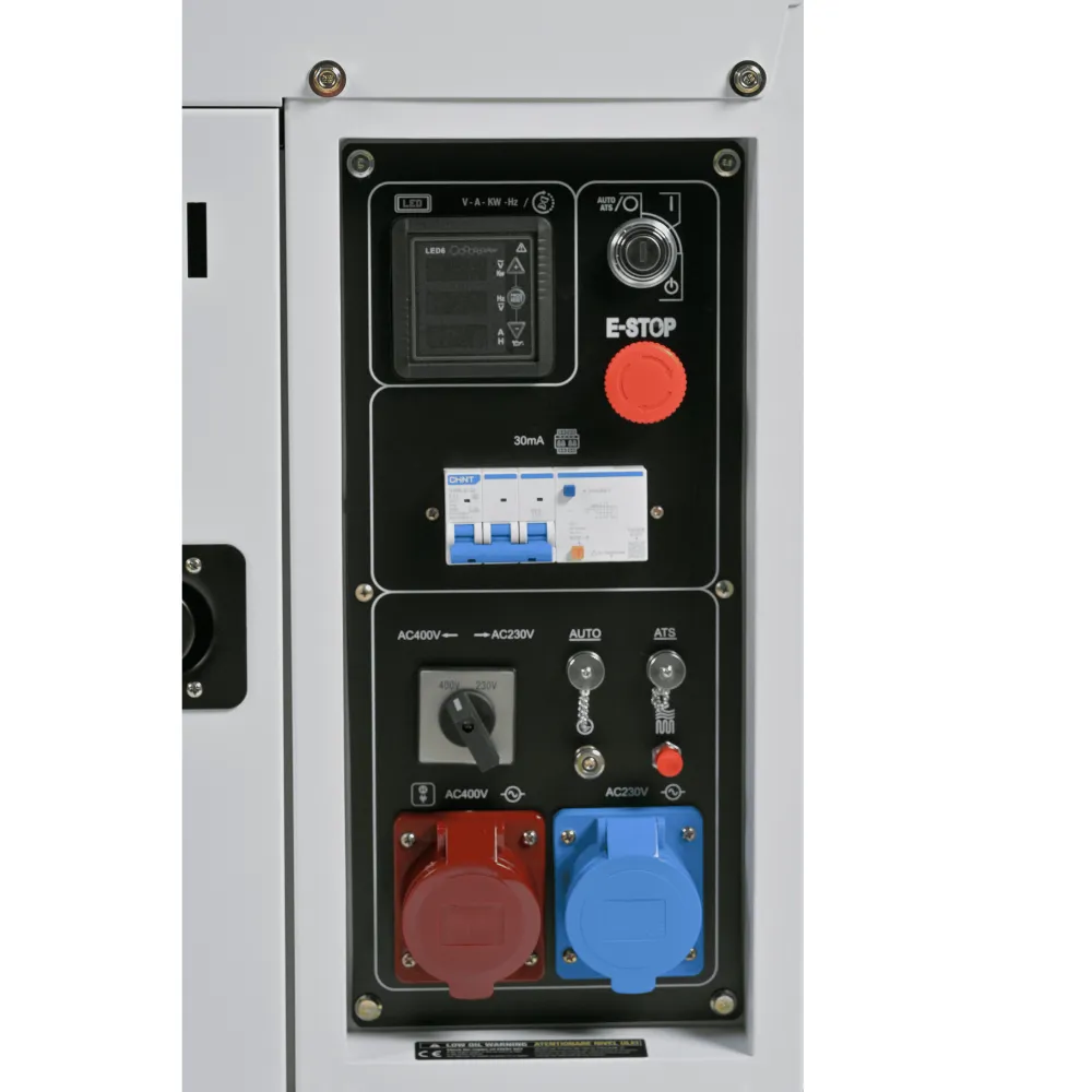 PACHET - Generator de curent trifazat cu motor diesel Hyundai DHY8600SE-T, putere motor 12 CP, Putere maxima 7.9 kVA, tensiune 380 / 220 V + Automatizare trifazata ATS12-3P [7]