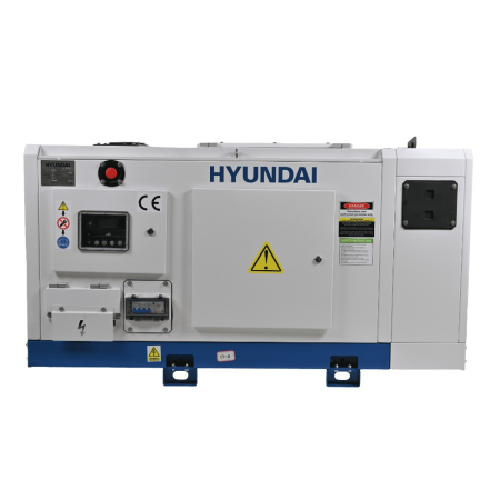 Pachet - Generator de curent trifazat cu motor diesel insonorizat, 4 timpi de 15 KVA / 13 kW, HYUNDAI DHY15L + Automatizare trifazata ATS-63A [7]