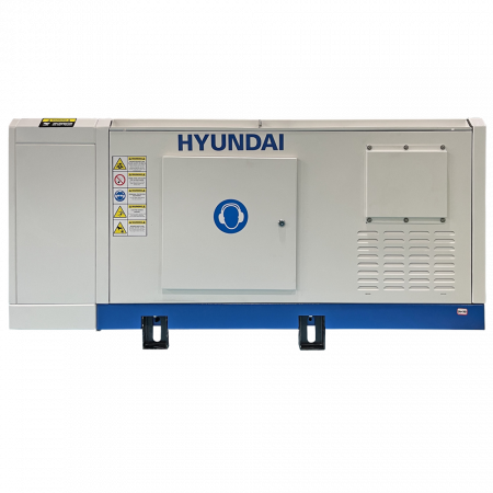 Pachet - Generator de curent trifazat cu motor diesel insonorizat, 4 timpi de 15 KVA / 13 kW, HYUNDAI DHY15L + Automatizare trifazata ATS-63A [6]