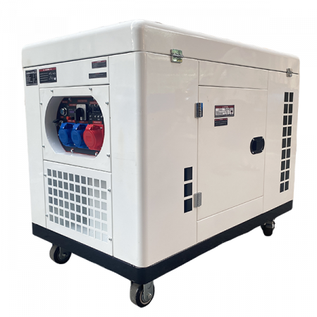 Pachet - Generator insonorizat diesel Ponto PT18000DET-S, 12 kW, Trifazat, Motor 20 CP, Pornire Electrică, AVR + Panou de comanda [2]