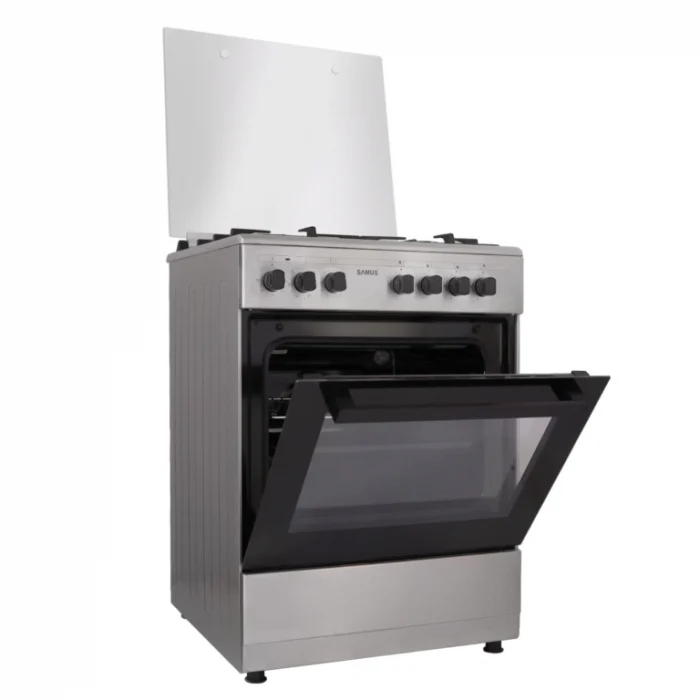 Pachet- Hota incorporabila Samus HS6030TX, 300 mc/h, 1 motor, 67 W, latime 60 cm, 2 trepte absorbtie+Aragaz Samus SM662AENS, 4 arzatoare pe gaz, cuptor electric, 7 functii, grill, ventilator, timer me [8]