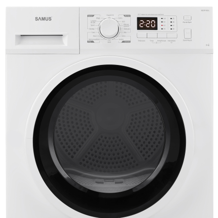 Pachet - Masina de spalat 8 kg, 15 programe, clasa A, Samus WSLI-8144 + Uscator de rufe 8 kg, Inverter, Pompa de caldura, Steam, Samus SGDP-824 [9]