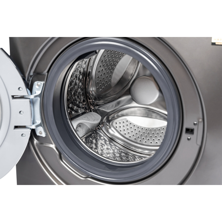 Pachet Mașină de spălat rufe Samus WSADI-8145DS + Uscător rufe Samus SADP-836DS, 8 kg + 8 kg, 1400 RPM, Motor Inverter, 15 Programe, Display, Abur, Pompa de căldură, Gri închis [2]