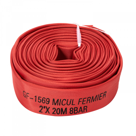 Pachet-Motopompa de presiune inalta 2" 7CP, debit 30 mc/h, 4T benzina + Furtun pentru refulare, diametru 2", lungime 20 m, presiune maxima 8 bari, Micul Fermier GF-1569 [2]