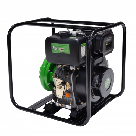 Pachet - Motopompa Diesel Micul Fermier GF-2058-G02, 9.8 CP, 418cc, 3", 45.000 l/h, 4T, Pornire Manuală + 3 Aspersoare cu impact din aluminiu, diametru de aspersie 32-58 m [9]