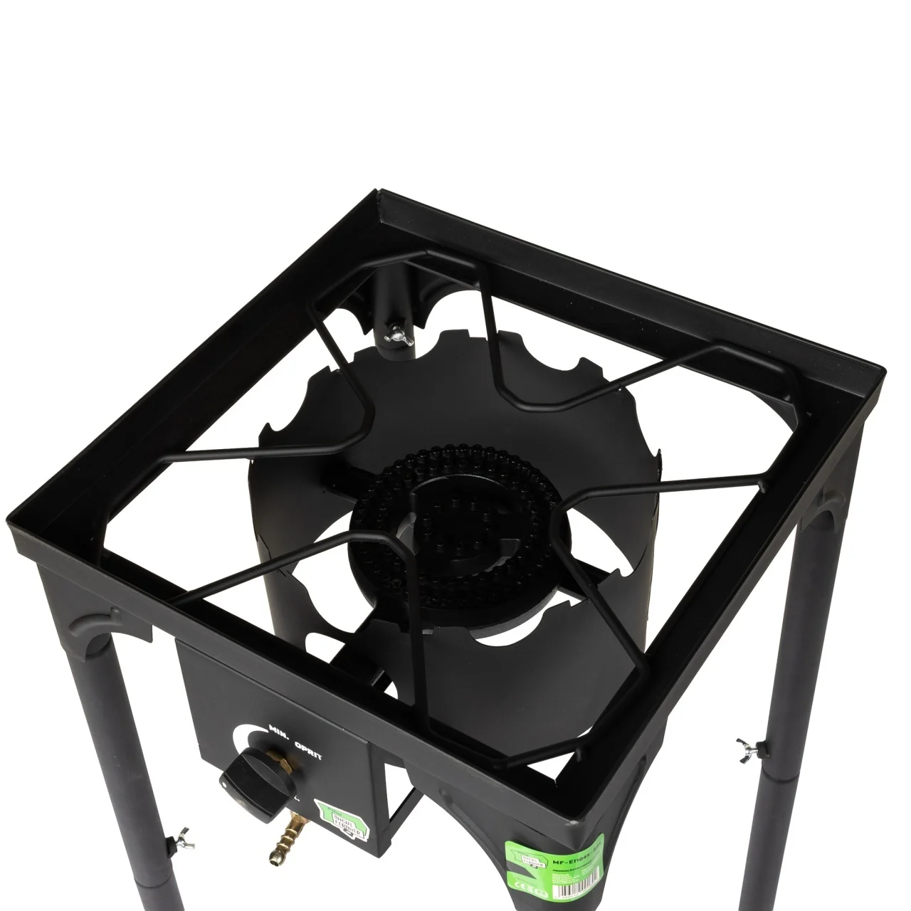 Pachet - Pirostrie patrata, putere 6kW, 1 arzator, inaltime 72 cm + Butelie reincarcabila 24 L, material compozit, Detoolz DZ-CB105 [6]