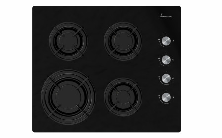 Pachet - Plită Incorporabilă FRAM FBH-M4IRF-GBK + Hotă Telescopică HEINNER HTCH-440GBK, Gaz, 4 Zone, Sticlă Neagră, Absorbție 325 m³/h, Negru [3]