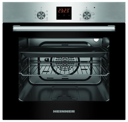 Pachet - Plită Încorporabilă Heinner HBH-M705IWFIX, 5 Zone Gaz, Arzător Wok, Siguranță Avansată + Cuptor electric incorporabil HBO-S567LDTGC-IX, 56 l, 7 Functii, Grill, Display Touch, Clasa A, Inox​​​ [1]
