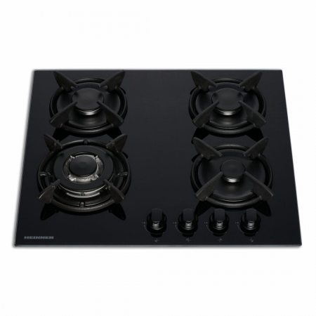 Pachet Plita incorporabila Heinner HBH-V4IWFGBK, Gaz, 4 arzatoare, Arzator wok, Aprindere electrica integrata, 58 cm [4]