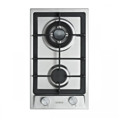 Pachet Plita incorporabila Samus PSG-32SX2, 2 arzatoare, arzator Wok, aprindere electrica, dispozitiv siguranta arzatoare+ Butelie GPL 26L, Ceas Regulator, Furtun 2m și 2 Coliere [3]