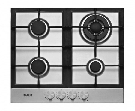 Pachet Plita incorporabila Samus PSG-64SX2, 4 arzatoare, arzator Wok, aprindere electrica, dispozitiv siguranta arzatoare+ Butelie GPL 26L, Ceas Regulator, Furtun 2m și 2 Coliere [3]