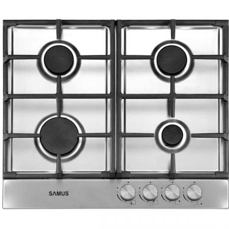 Pachet Plita incorporabila Samus PSG-64SX8, 4 arzatoare, aprindere electrica, sistem siguranta la arzatoare, panou frontal cu Butelie GPL 26L, Ceas Regulator, Furtun 2m și 2 Coliere [3]