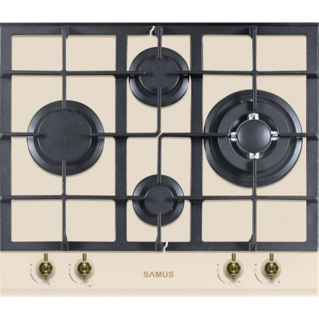 Pachet Plita incorporabila Samus PSG-64VG1, 4 arzatoare, arzator Wok, aprindere electrica, dispozitiv siguranta arzatoare+  Butelie GPL 26L, Ceas Regulator, Furtun 2m și 2 Coliere [3]