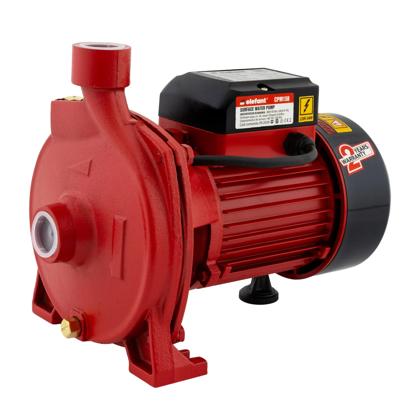 Pachet Pompa Centrifuga CPM 158, 750W, 2900rpm, H max. 30 m + Prescontrol automat 1.1 KW, 1.5 bar [6]