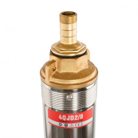 Pachet - Pompa submersibila ELEFANT 4QJD2/8-750W, debit 5 m³/h, adancime max 40 M + Furtun apa transparent cu insertie 1 tol Ø32 - 50 m [1]
